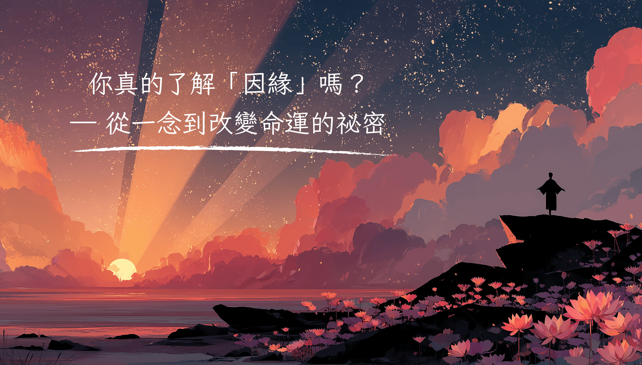 你真的了解「因緣」嗎？  —— 從一念到改變命運的祕密