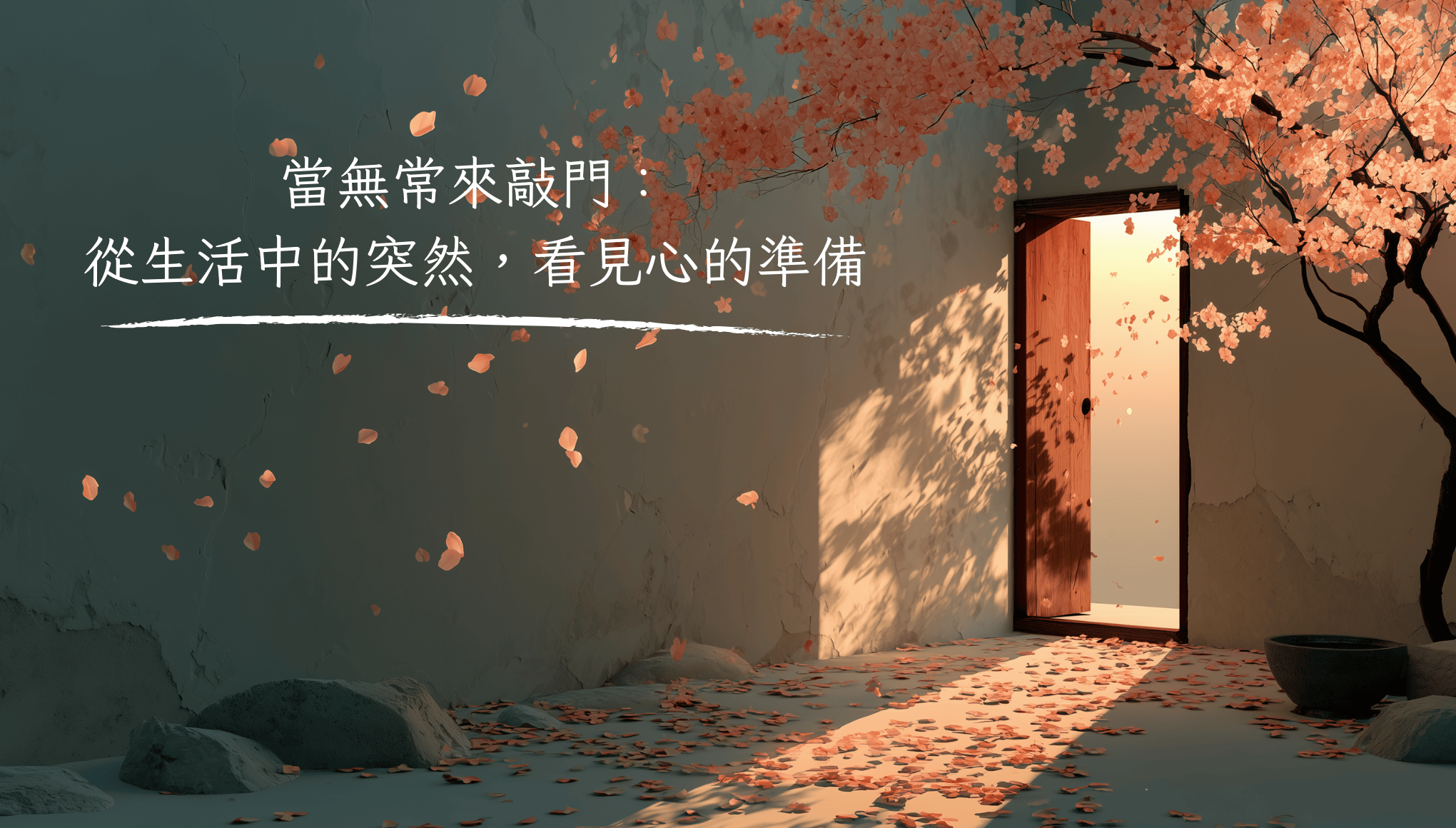 當無常來敲門：從生活中的突然，看見心的準備